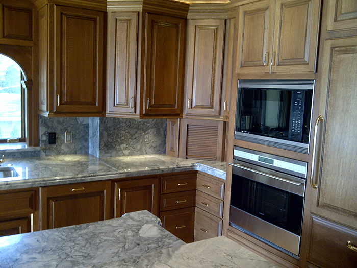 cherry ash stained kitchen cabinets hugo mn